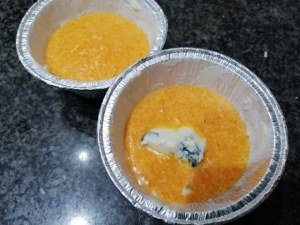 Flan di zucca con cuore al gorgonzola