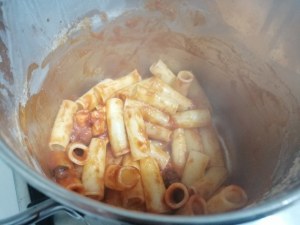 Candele tagliate al ragu di polpo