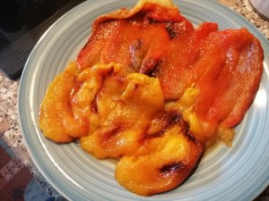 Polpette di pesce spada su caponata siciliana