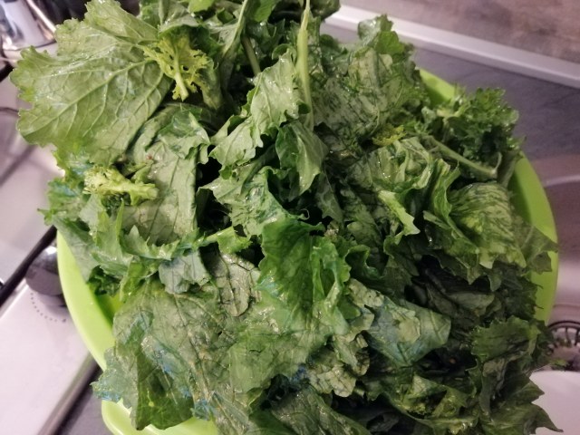 Spaghetti con burrata affumicata pomodoro ciliegino e tarallo sbriciolato su crema di cime di rapa