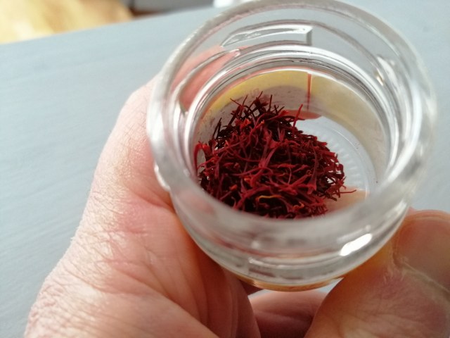 Mezzanelli tagliati con funghi porcini zafferano castelmagno dop e noci di Sorrento