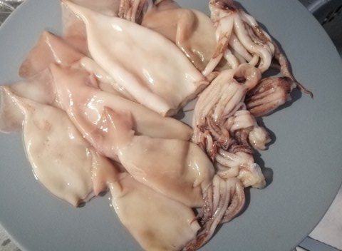 Pizzoccheri di mare con gamberi cozze e totani