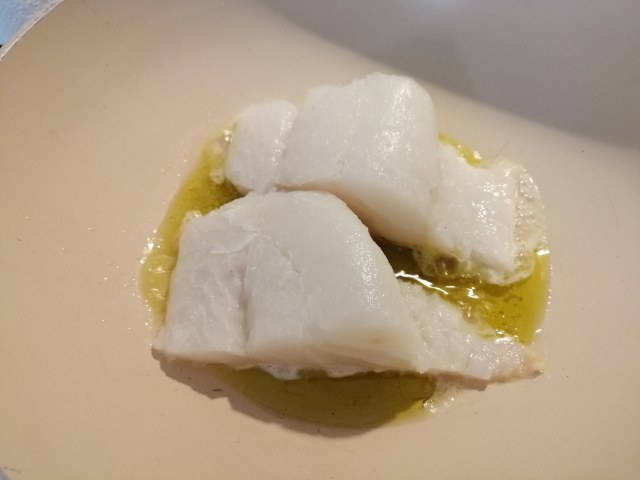 Pasta e piselli con baccala