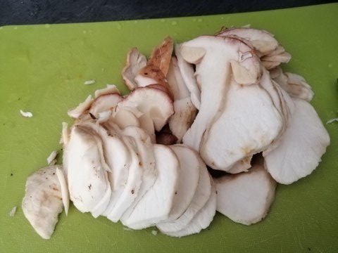 Lasagna riccia ai porcini con besciamella alla zucca cotto e provola