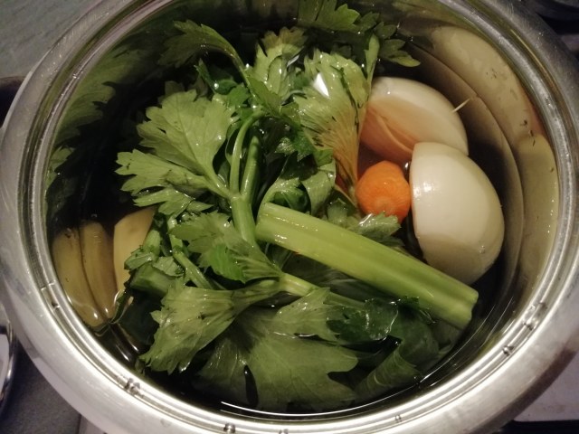 Risotto con porcini patate e rana pescatrice