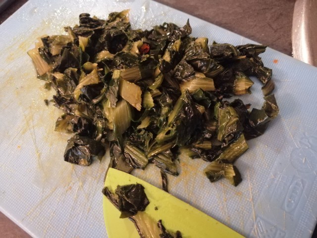 Spaghettoni con crema di zucca catalogna guanciale croccante e fonduta di gorgonzola