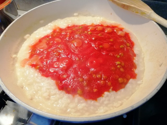 Sartu di riso con fonduta di provolone del monaco