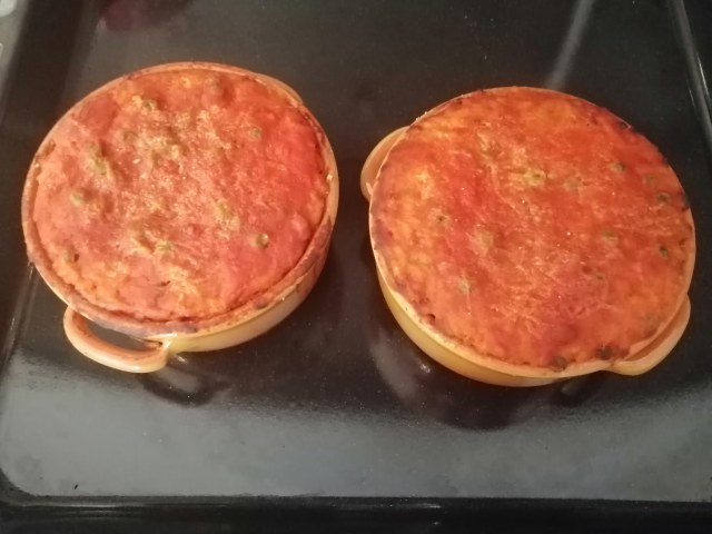 Sartu di riso con fonduta di provolone del monaco