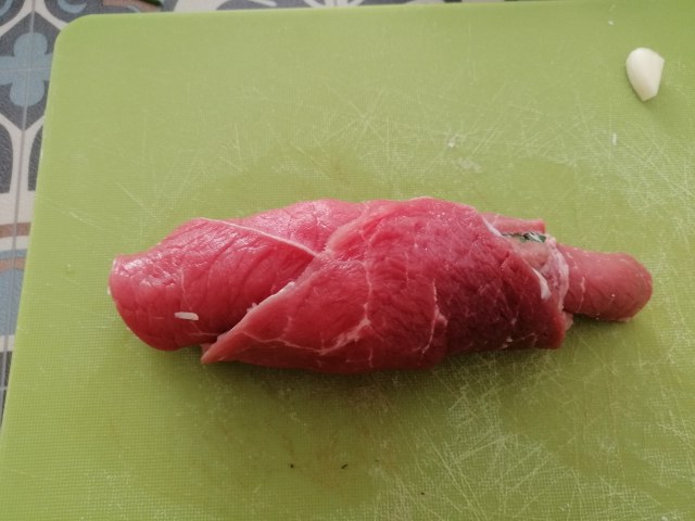 Braciole al ragu con peperoni a gratin