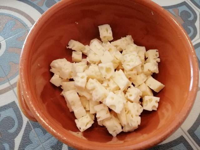 Garganelli con porcini peperone crusco e pannerone di Lodi