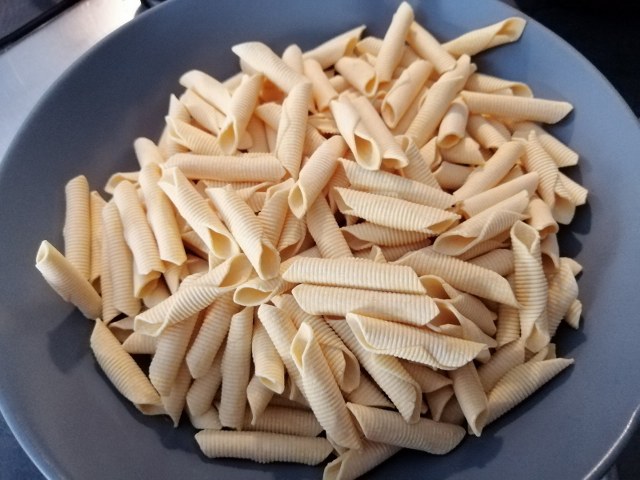 Garganelli con porcini peperone crusco e pannerone di Lodi
