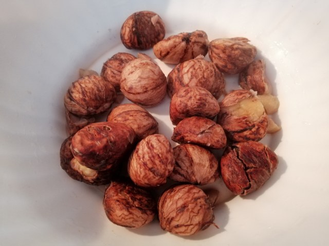 Risotto con zucca castagne e fonduta di pecorino di Amatrice