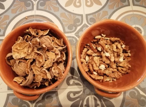 Filetto di ricciola in crosta di noci con patate dolci al forno