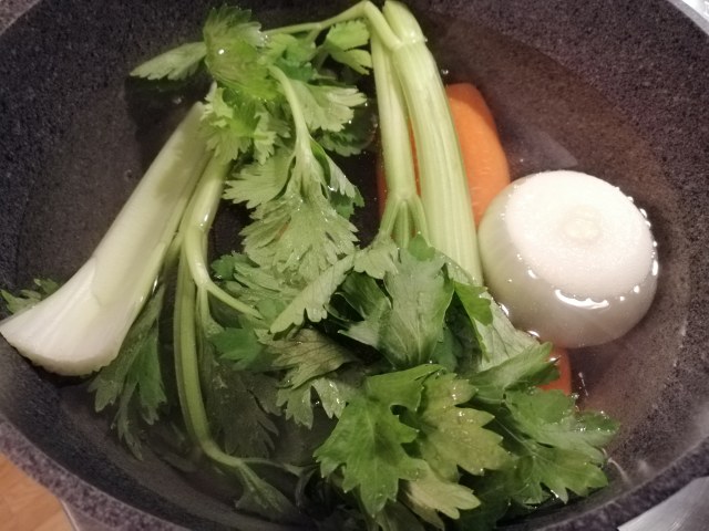 Risotto con baccala crema di cime di rapa e patate