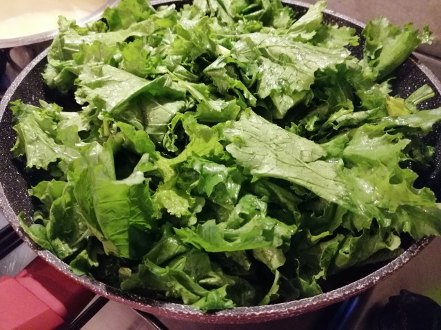 Risotto con baccala crema di cime di rapa e patate