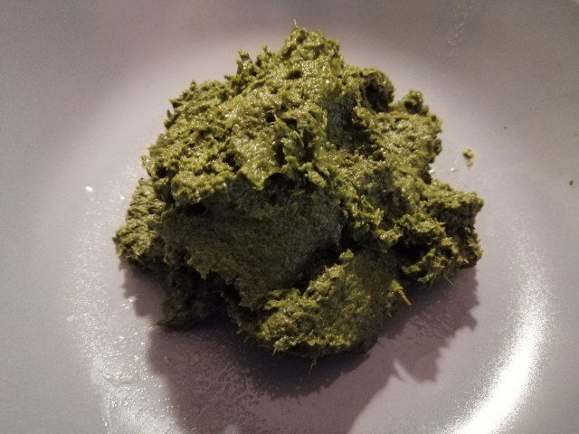 Risotto con baccala crema di cime di rapa e patate