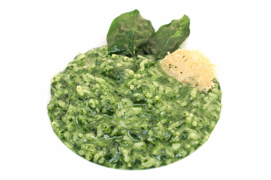 Risotto con spinaci e gorgonzola