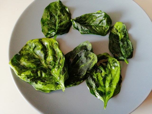 Risotto con spinaci e gorgonzola