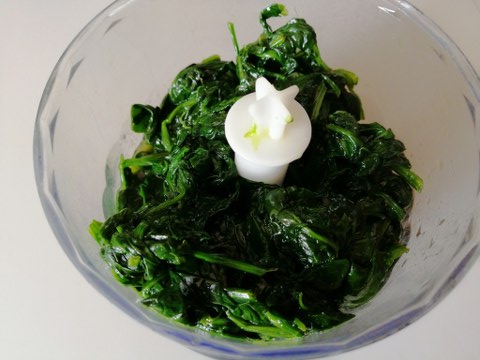 Risotto con spinaci e gorgonzola