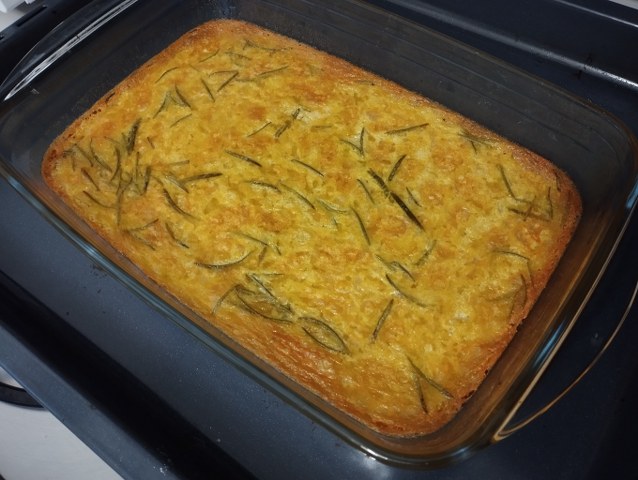 Torre di farinata di ceci con sardine e pate di olive taggiasche