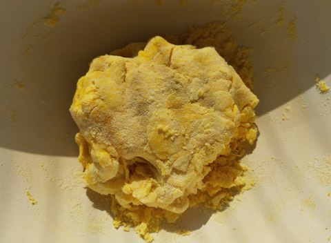 Casoncellli colorati allo zafferano ripieni di robiola nocciole e salvia con funghi misti