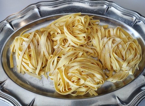 Tagliatelle all'arancia con ragu d'anatra