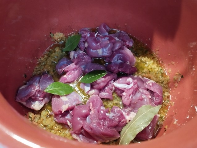 Tagliatelle all'arancia con ragu d'anatra